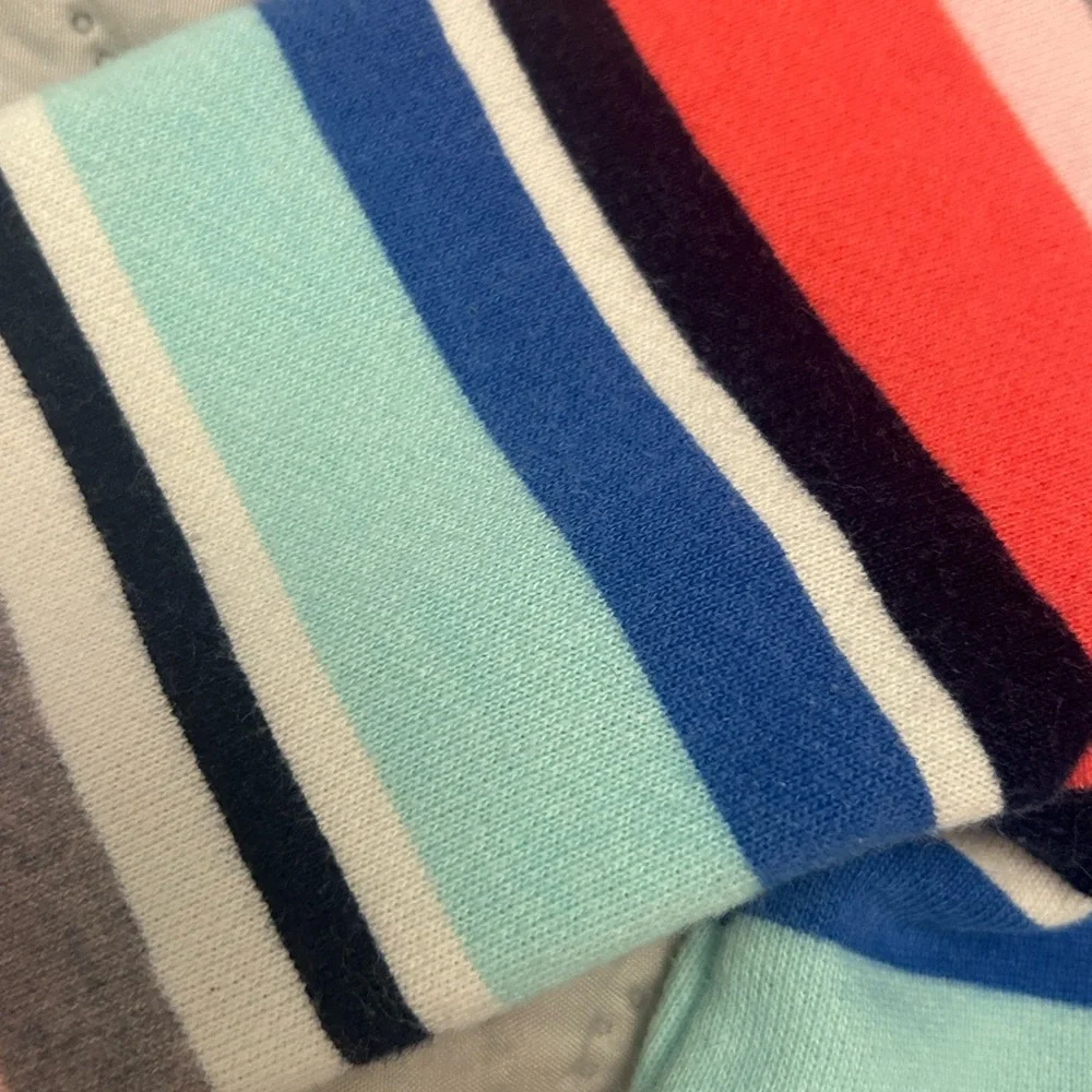 Gymboree striped sweatshirt A line dress. Vibrant pinks and blues. Size 5 Nice!